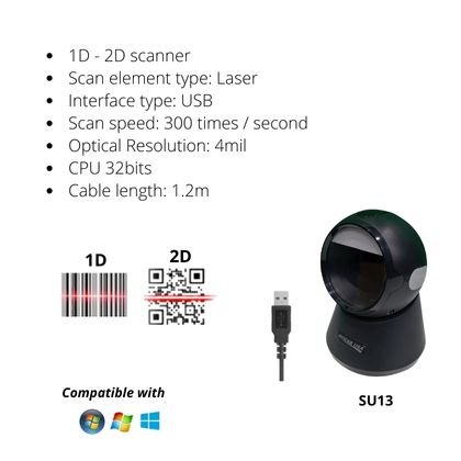 Lector Código de Barras y Códigos QR</br><strong>SU13A</strong> - Image 2