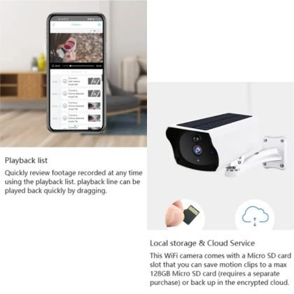 Cámara de Seguridad WiFi con Paneles Solares</br><strong>SCI02</strong> - Image 7