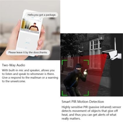 Cámara de Seguridad WiFi con Paneles Solares</br><strong>SCI02</strong> - Image 8