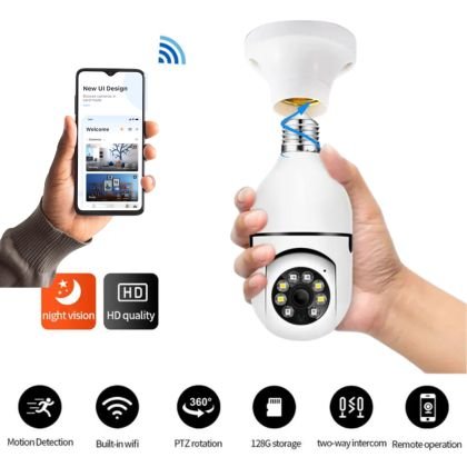 Cámara Bombilla Foco WiFi 360°</br><strong>SCI72</strong> - Image 6