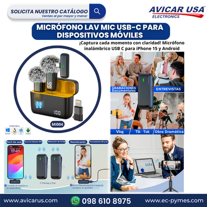 MICRÓFONO LAV MIC USB-C PARA DISPOSITIVOS MÓVILES</br><strong>MI004</strong> - Image 2